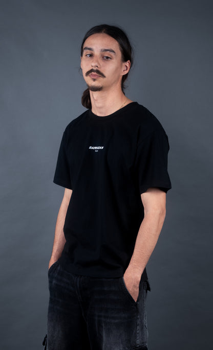 Tee-shirt à manches courtes noir