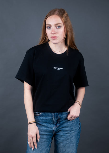 Tee-shirt à manches courtes noir