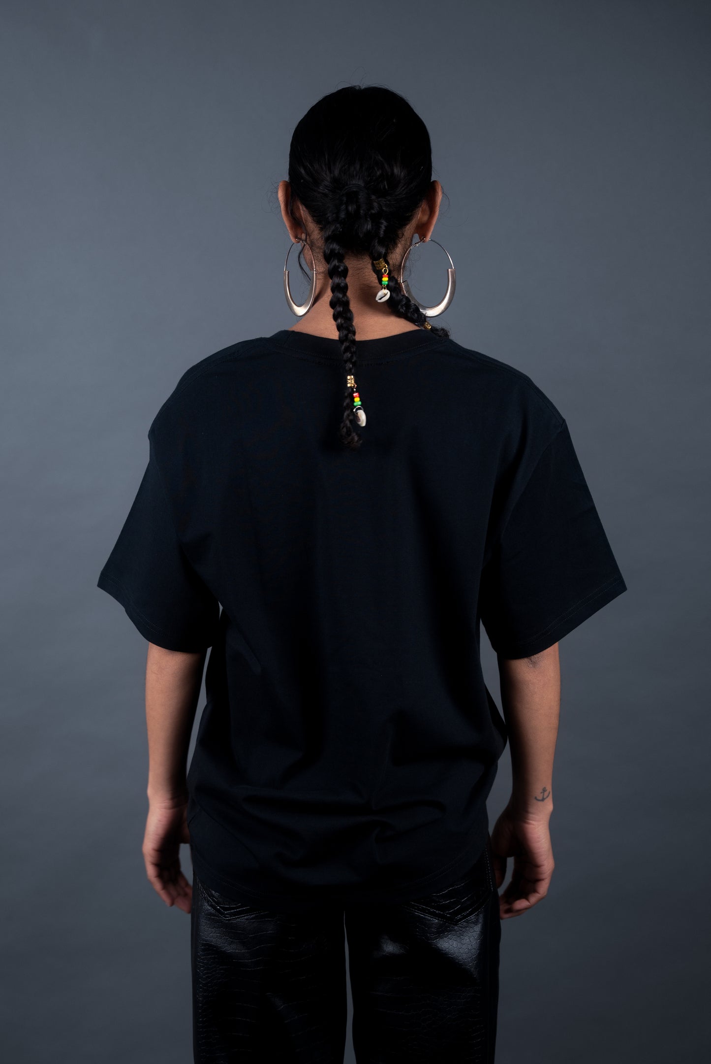 Tee-shirt à manches courtes noir