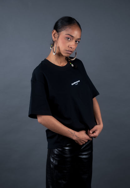 Tee-shirt à manches courtes noir